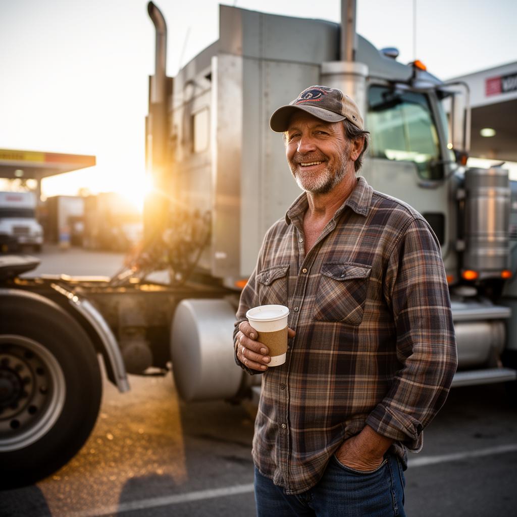American truck driver